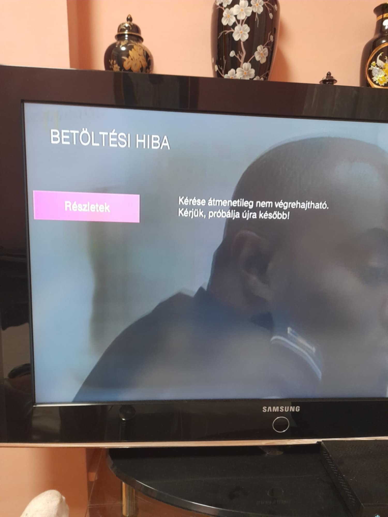 Mój telewizor wyświetla komunikat o błędzie, ale w międzyczasie jest transmisja, jest to bardzo ...